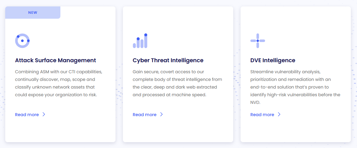 Cybersixgill services